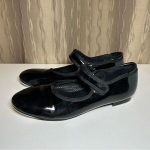 🌺 Freestyle Tap Shoes Black Patent Girl's 2 Dance Mary Jane Low
